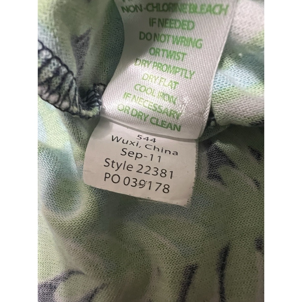 Lilly Pulitzer Ritchie Dress Womens Small Blue Green Tropical Fern Silk Blend - Picture 7 of 12